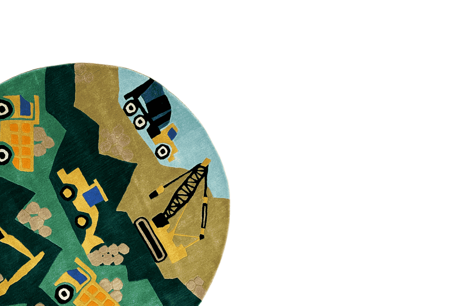 Kinder-Bagger Teppich, 150x150cm - German Carpet Shop