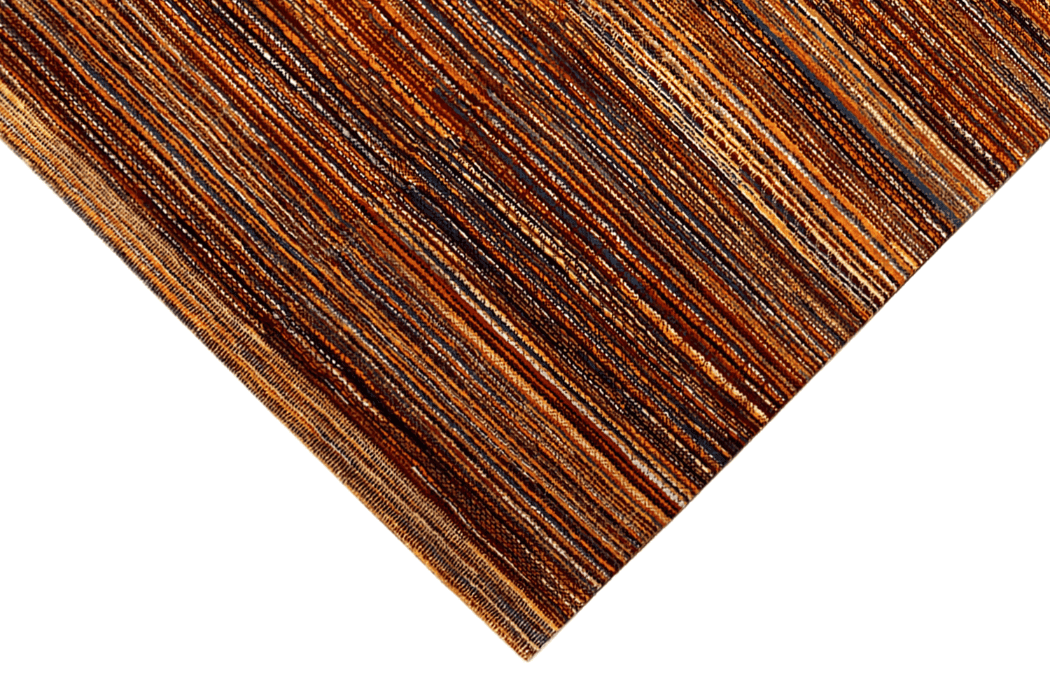 Gabbeh Luri Streifen Multicolor Handgeknüpfter Teppich - 239x160 cm (7.8x5.2 ft) - 100% Wolle - German Carpet Shop