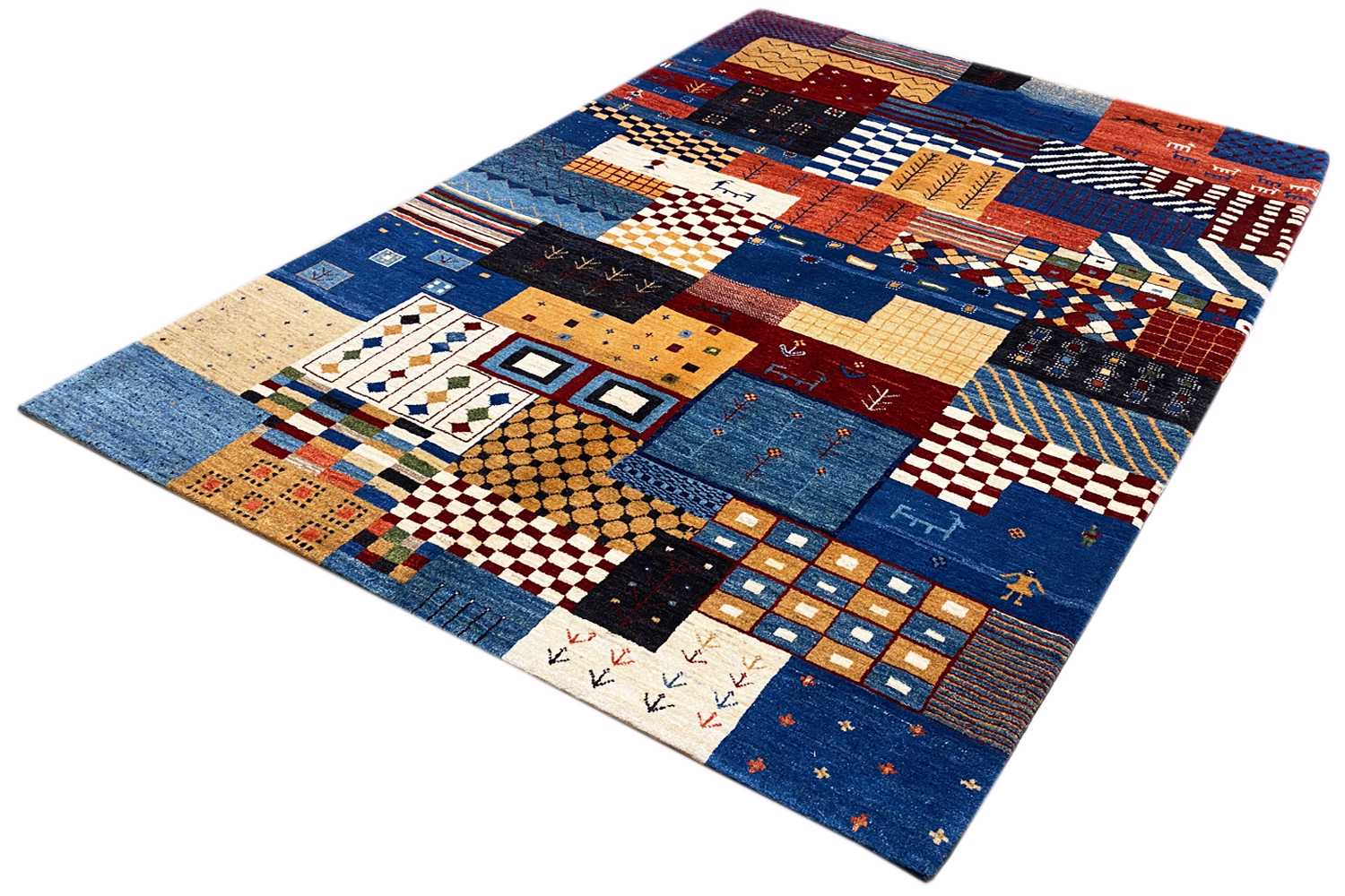 Gabbeh Teppich (170x240 cm / 6x8 ft) - German Carpet Shop