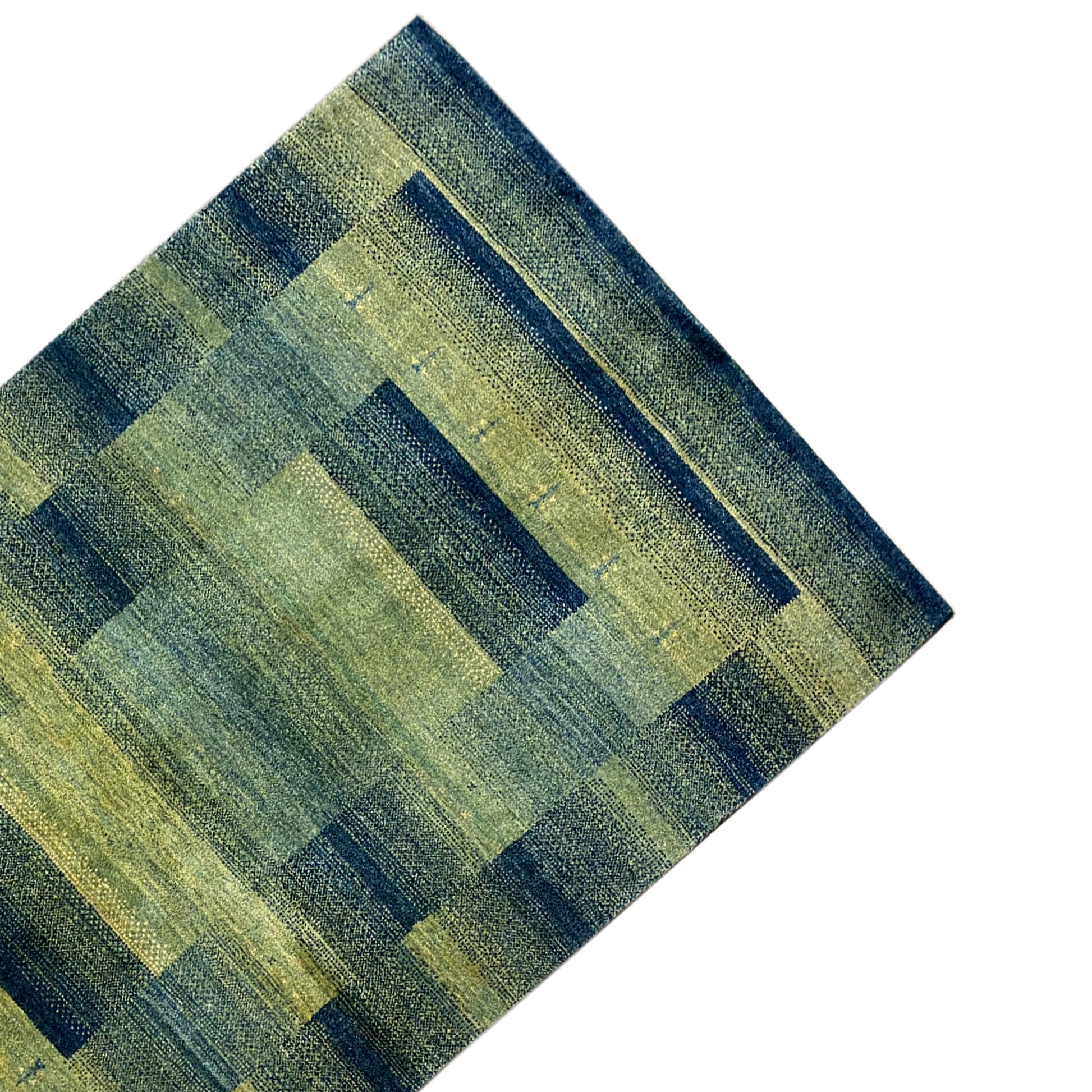 Gabbeh Teppich Grün/Grün 201x146 cm - German Carpet Shop