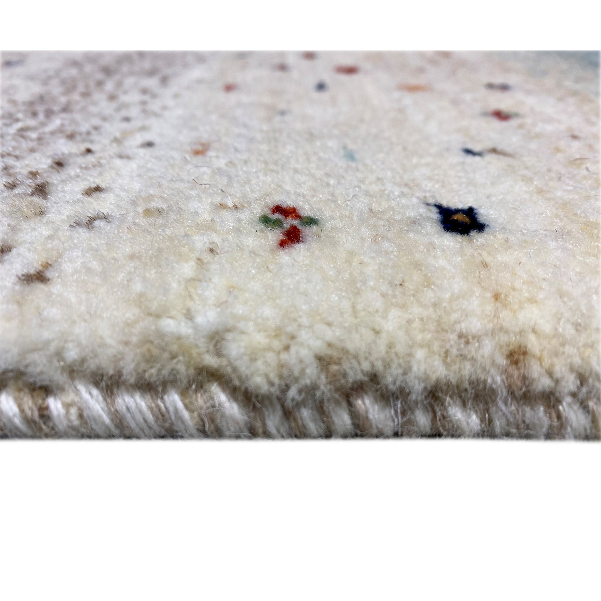 Blauer Gabbeh Teppich Läufer 198x82 cm - German Carpet Shop