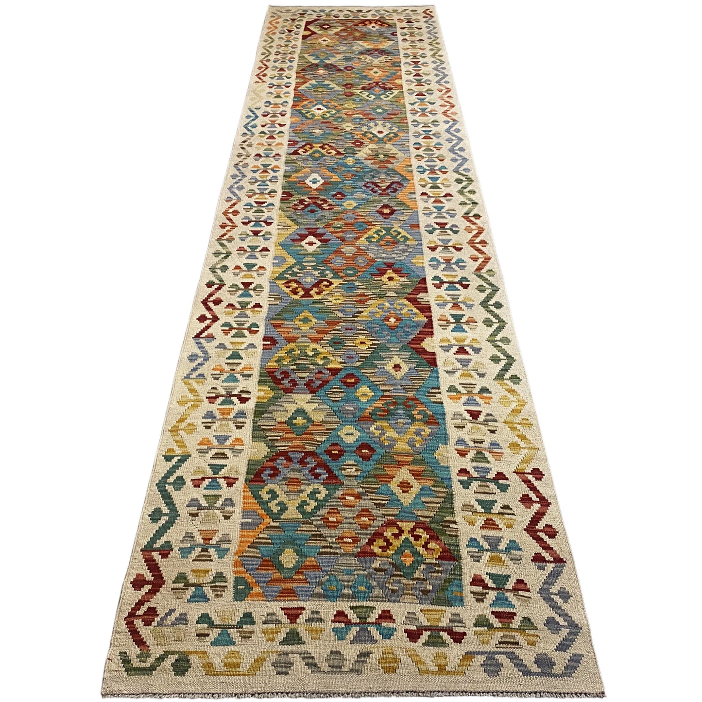 Kelim Läufer Afghan 386x87cm