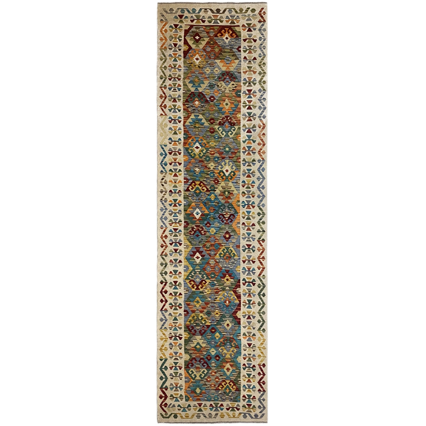 Kelim Läufer Afghan 386x87cm