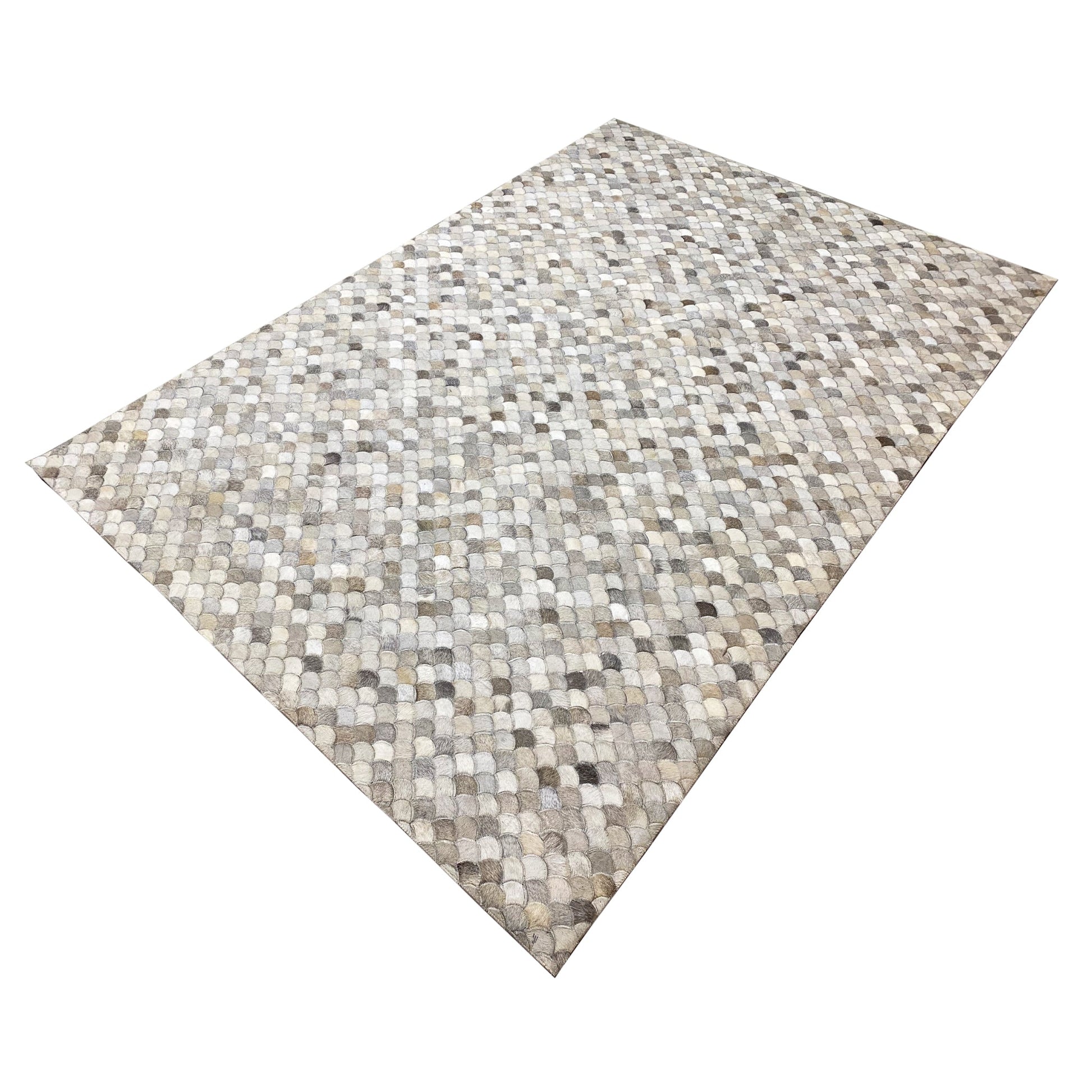 Muschel Kalbsleder Teppich 228x159 cm - German Carpet Shop