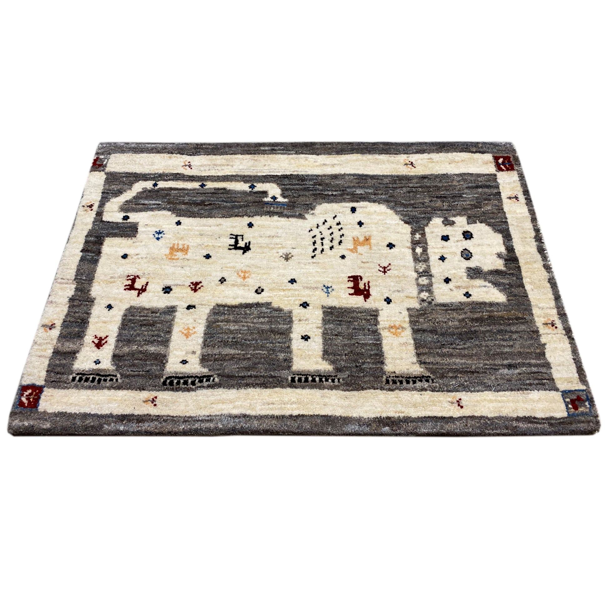 Gabbeh Teppich Löwe 89x60 cm - German Carpet Shop