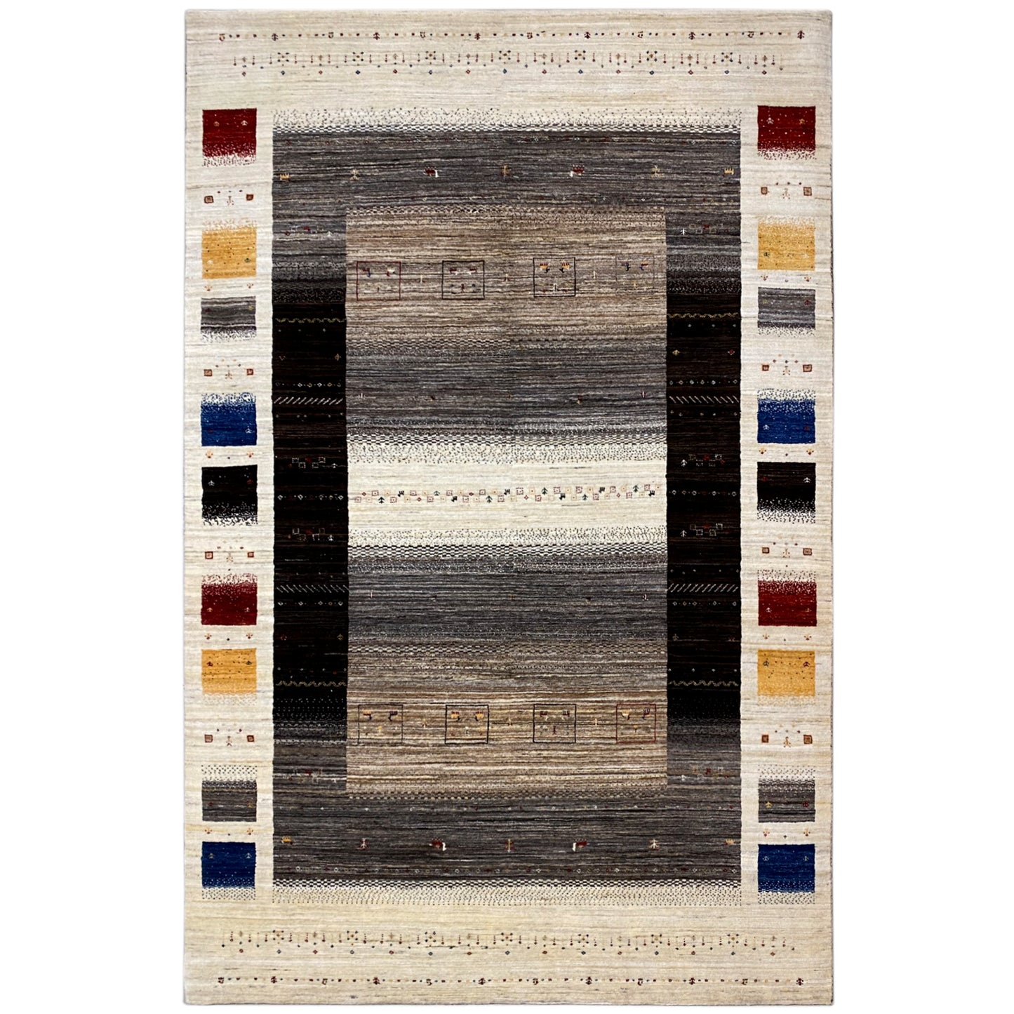 Gabbeh Luri Teppich Streifen 300x200 cm - German Carpet Shop
