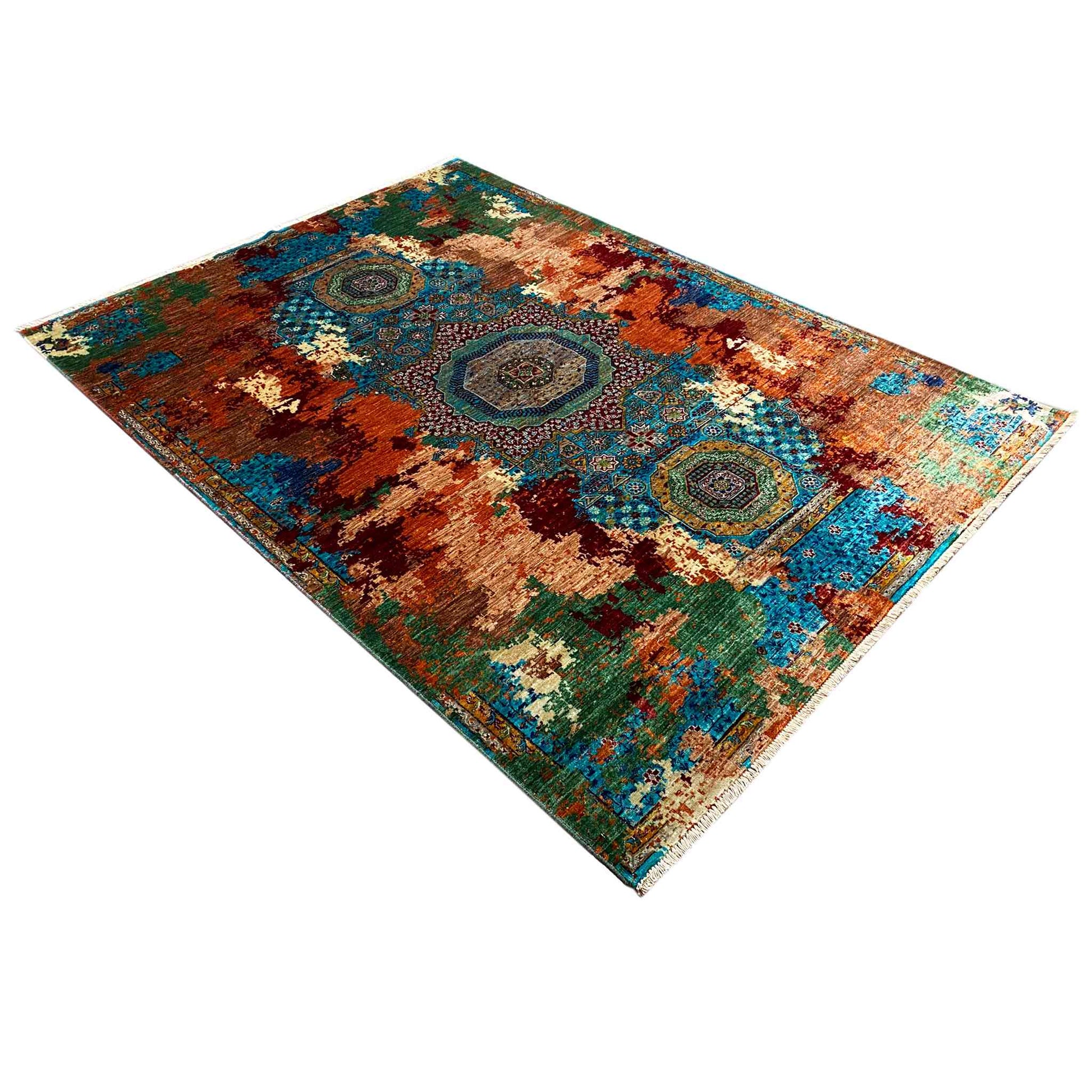 Mamluk Teppich, Rost/Mehrfarbig, 236x171 cm - German Carpet Shop