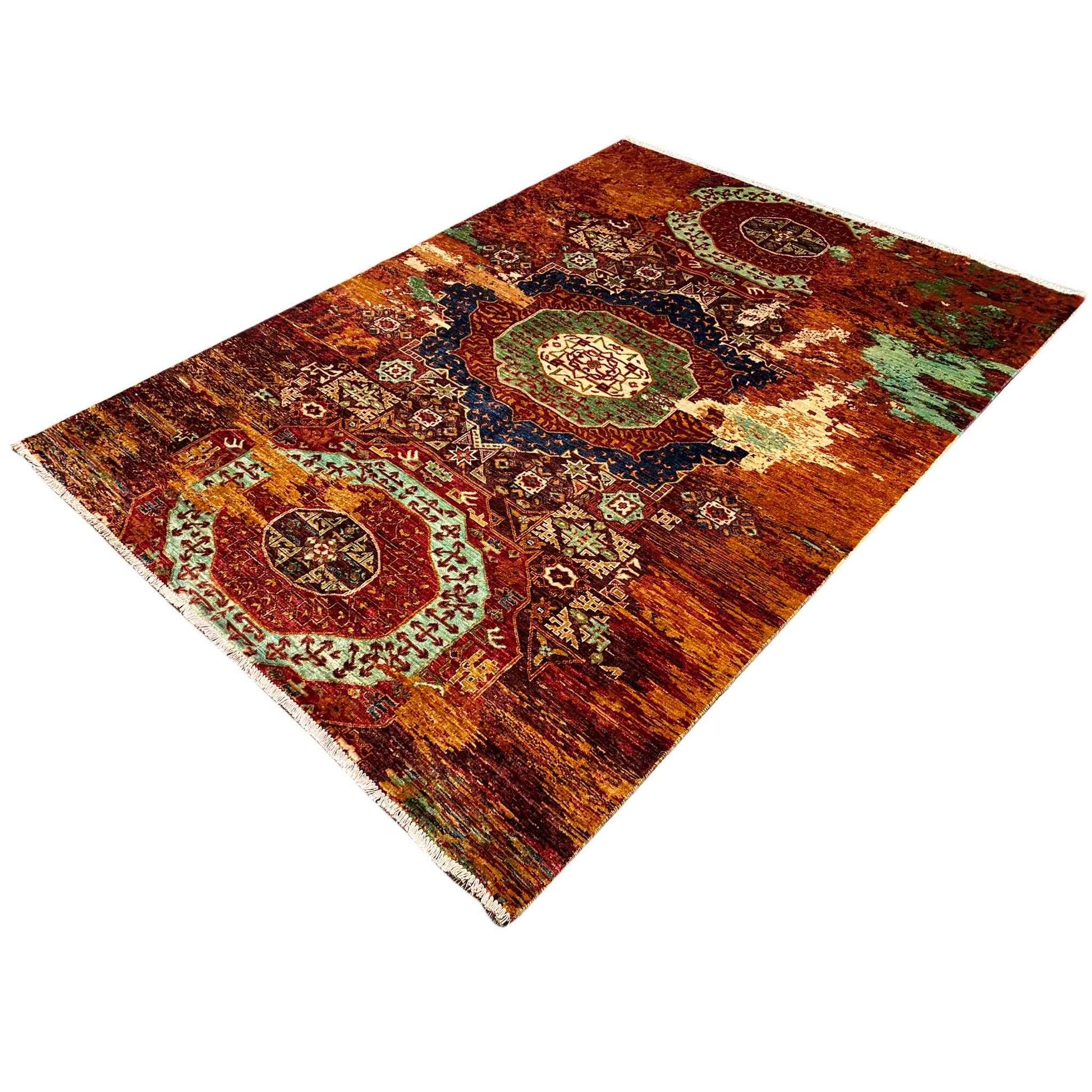 Mamluk Teppich, Rost/Mehrfarbig, 236x173 cm - German Carpet Shop