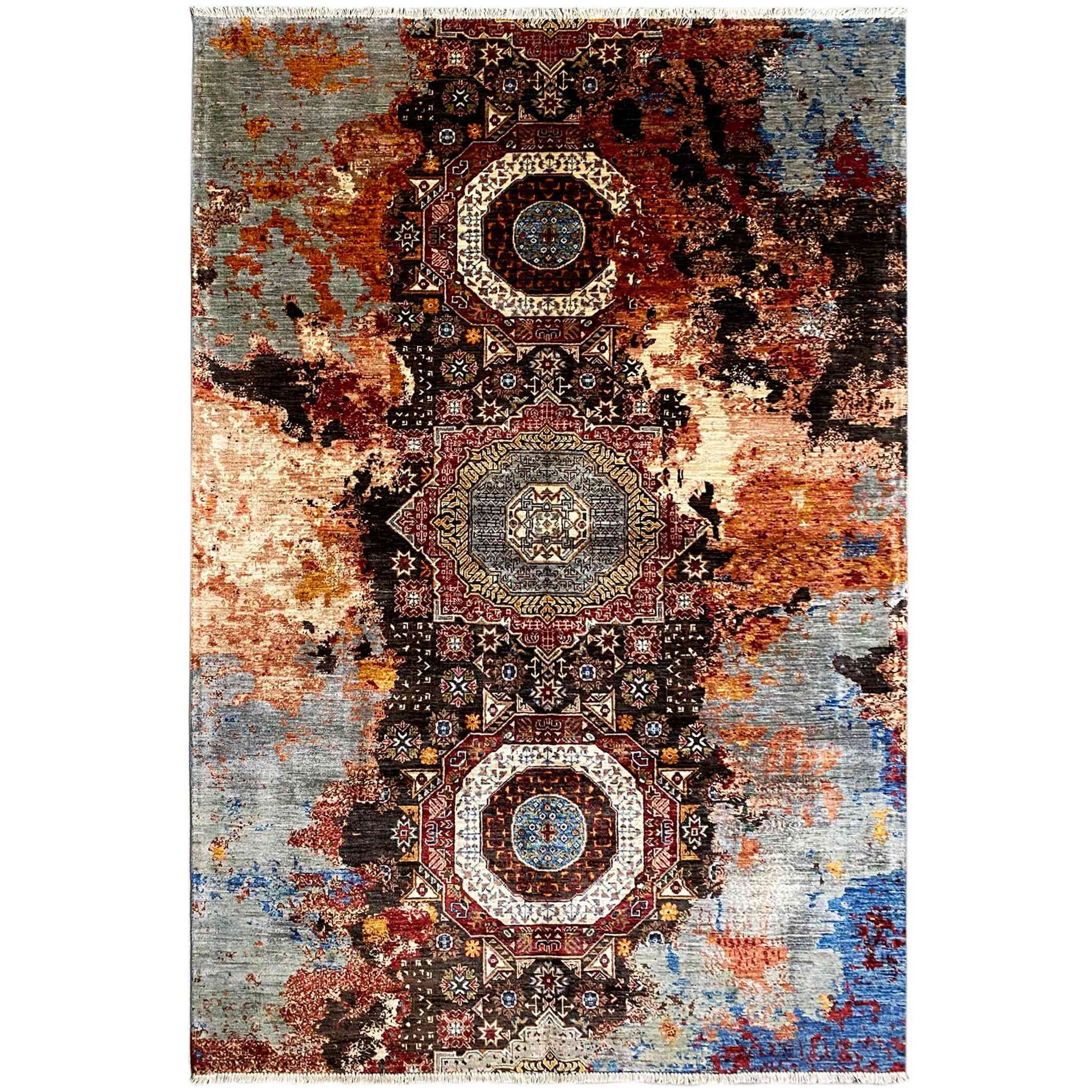 Handgeknüpfter Mamluk Teppich 247x174 cm - German Carpet Shop