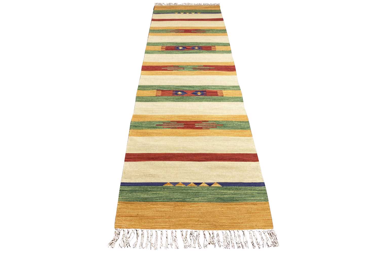 Moderner Kelim Läufer Teppich - Samak (80x300 cm) - German Carpet Shop
