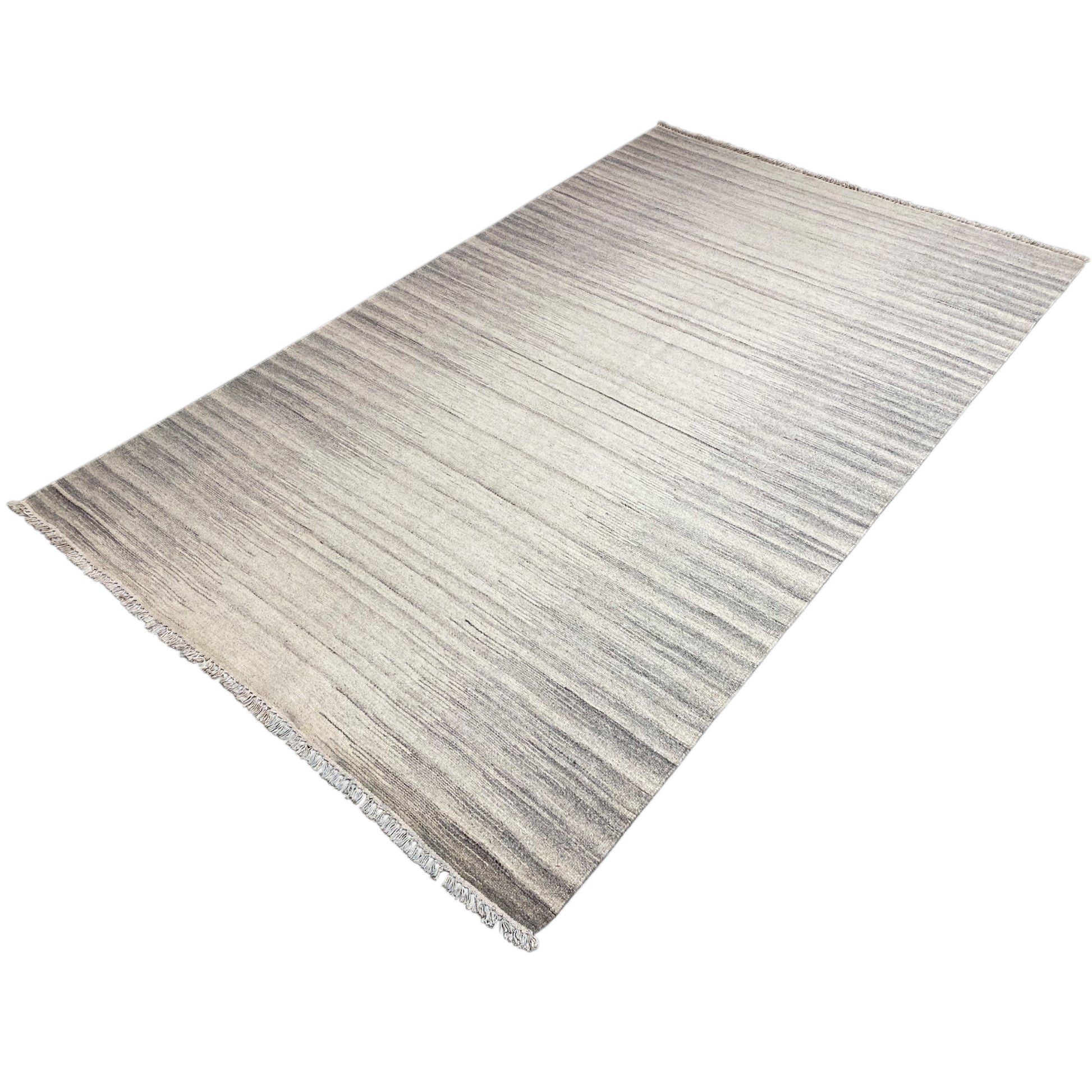 Beiger Kelim Dhurrie Streifen 230x160 cm - German Carpet Shop