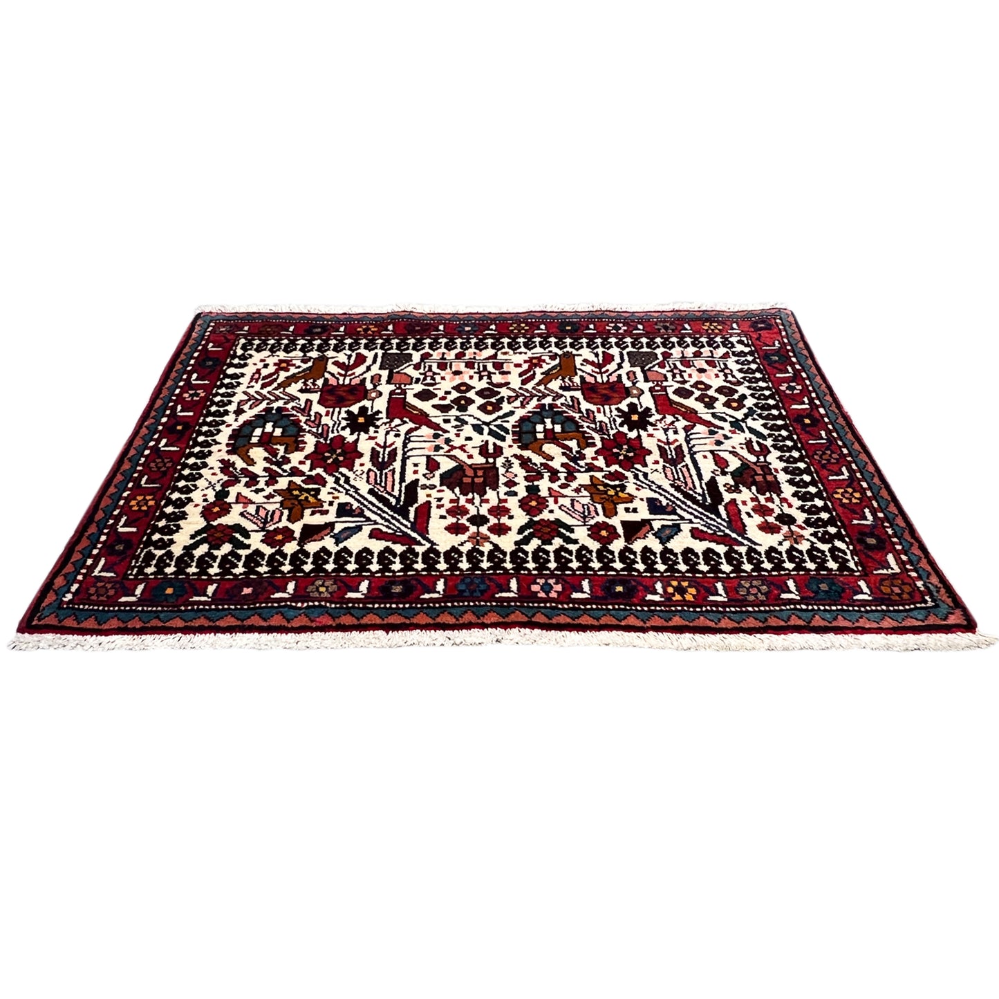 Poshti Teppich, Bunt, 104x68cm - Premium Poshti Teppich from German Carpet Shop - Just €199! Shop now at German Carpet Shop