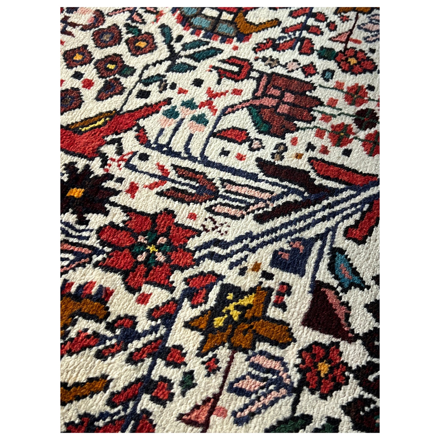 Poshti Teppich, Bunt, 104x68cm - Premium Poshti Teppich from German Carpet Shop - Just €199! Shop now at German Carpet Shop