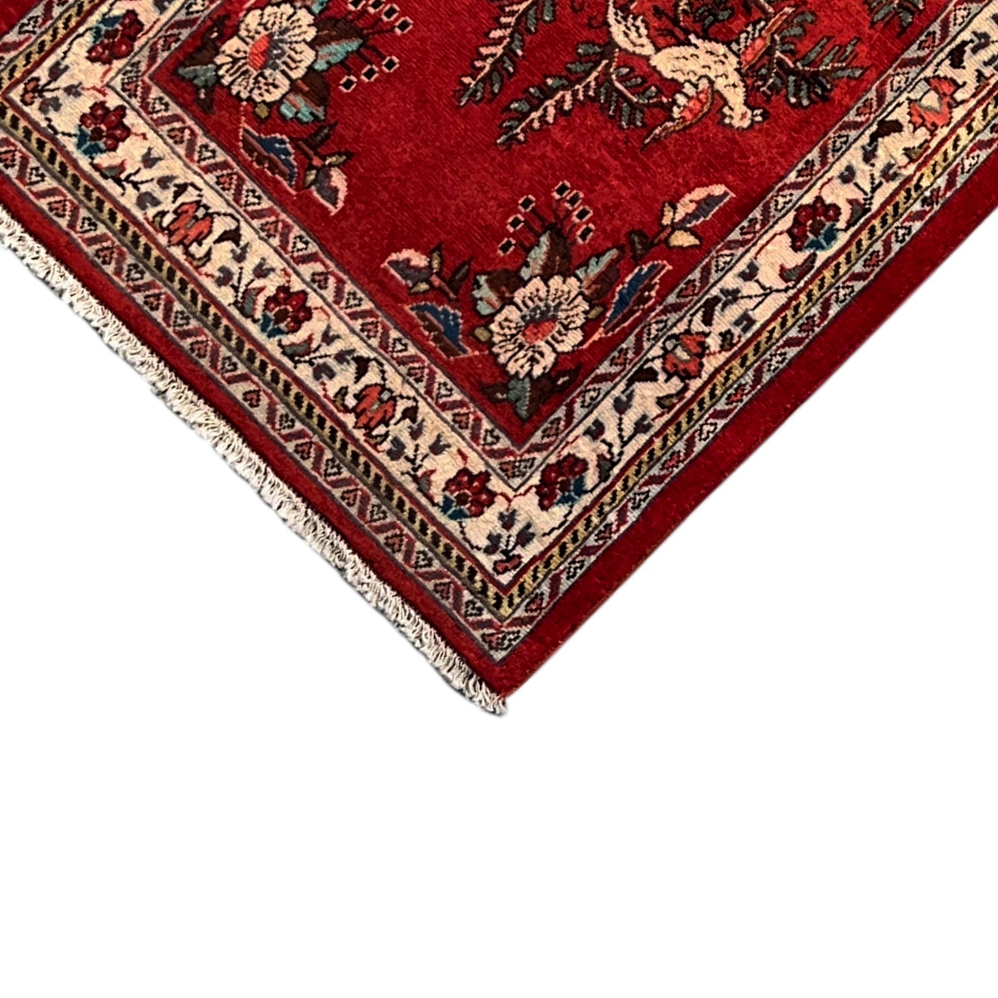 Poshti Teppich, Rot, 102x62cm - Premium Poshti Teppich from German Carpet Shop - Just €199! Shop now at German Carpet Shop