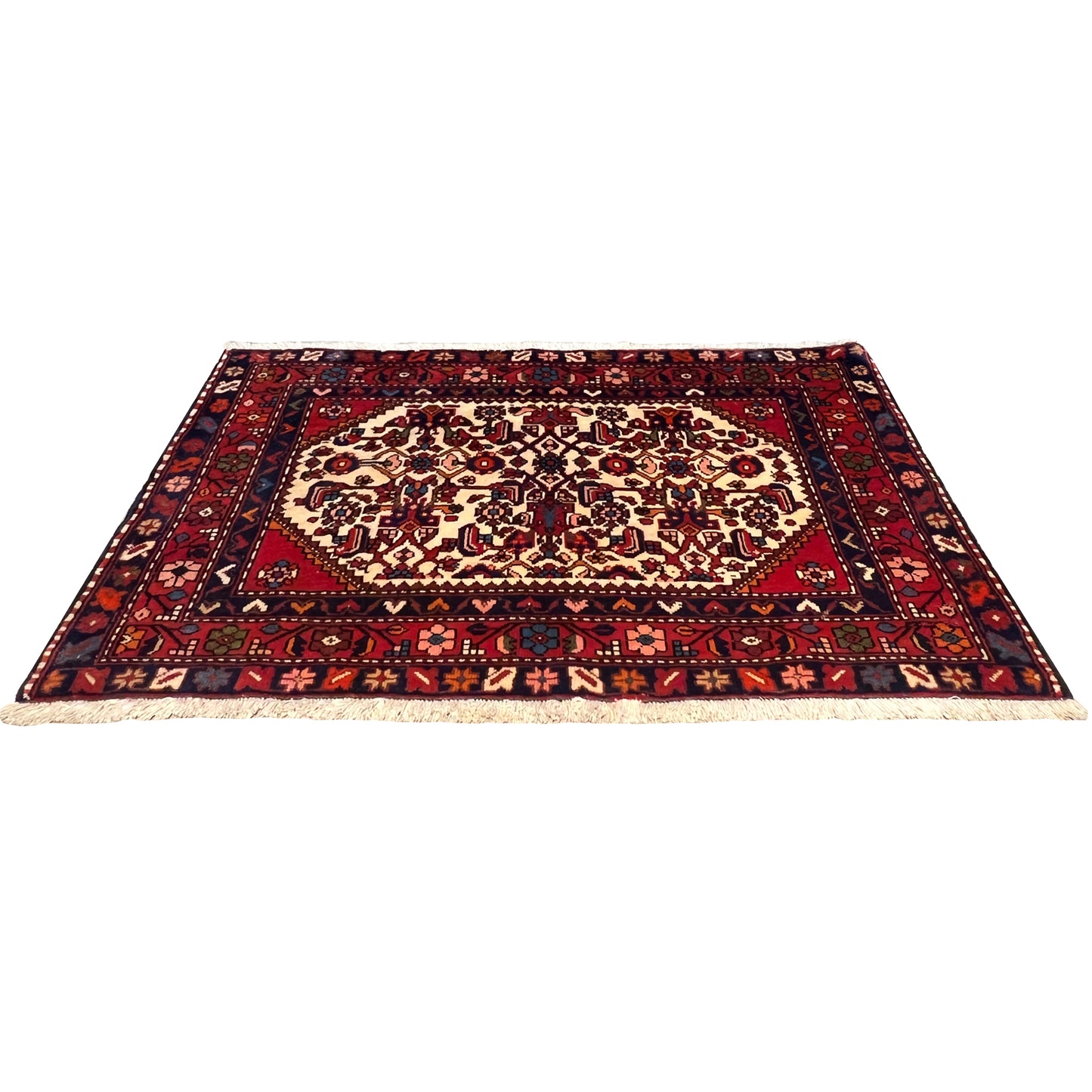 Poshti Teppich, Rot, 109x66cm - Premium Poshti Teppich from German Carpet Shop - Just €199! Shop now at German Carpet Shop