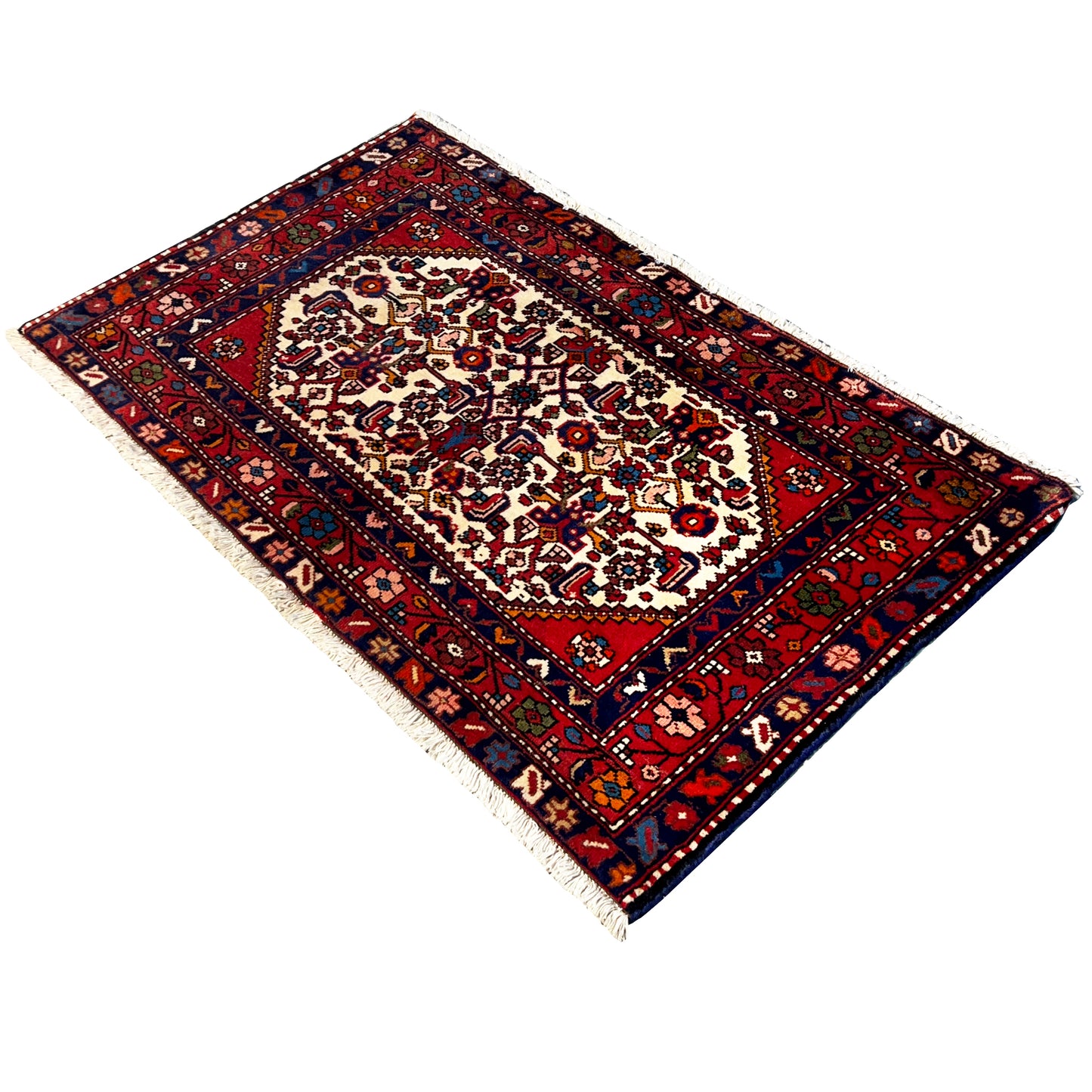 Poshti Teppich, Rot, 109x66cm - Premium Poshti Teppich from German Carpet Shop - Just €199! Shop now at German Carpet Shop