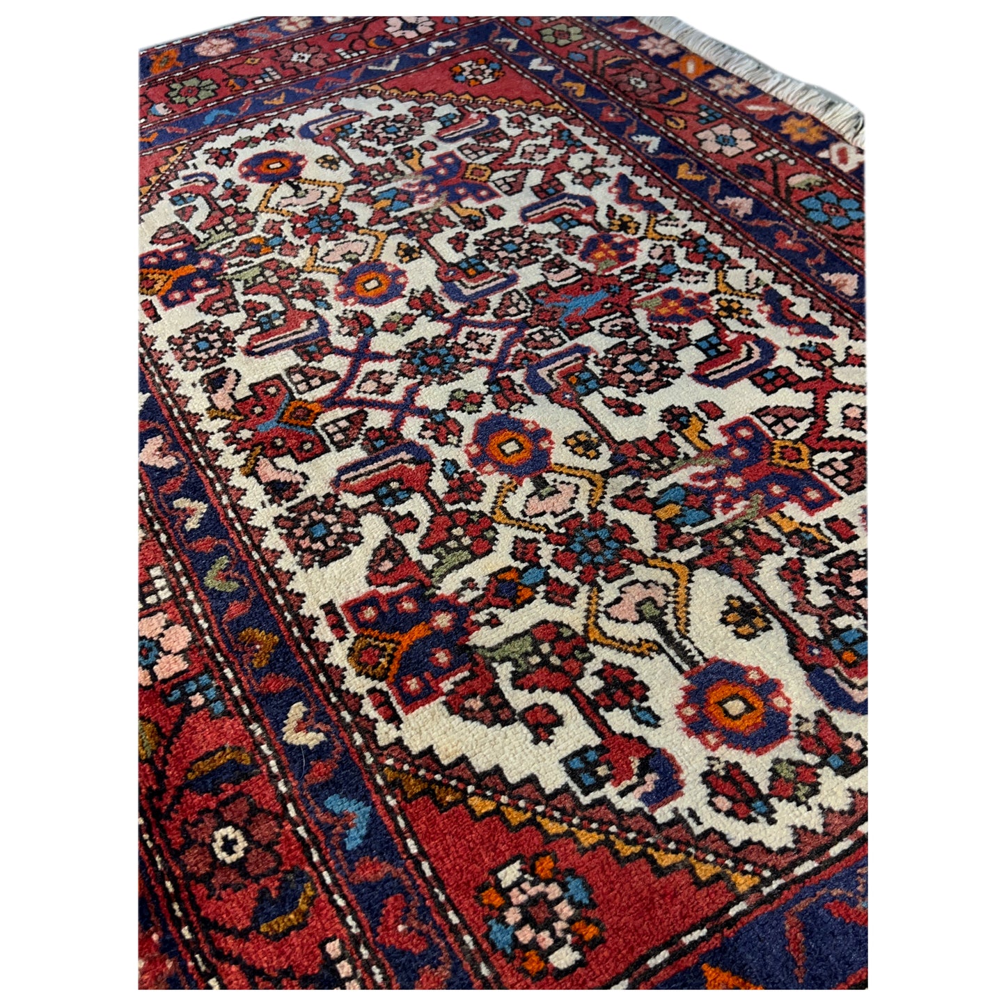 Poshti Teppich, Rot, 109x66cm - Premium Poshti Teppich from German Carpet Shop - Just €199! Shop now at German Carpet Shop