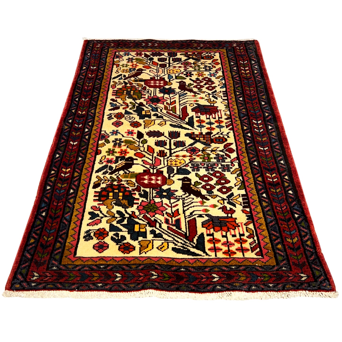 Poshti Teppich, Bunt, 99x68cm - Premium Poshti Teppich from German Carpet Shop - Just €220! Shop now at German Carpet Shop