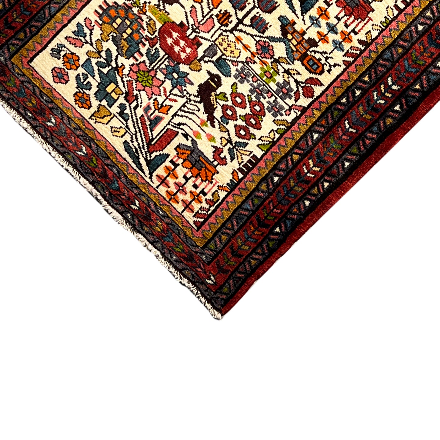 Poshti Teppich, Bunt, 99x68cm - Premium Poshti Teppich from German Carpet Shop - Just €220! Shop now at German Carpet Shop