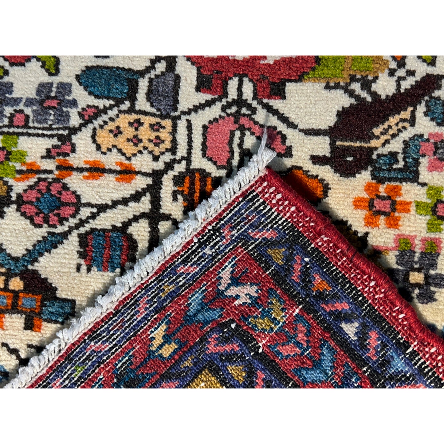 Poshti Teppich, Bunt, 99x68cm - Premium Poshti Teppich from German Carpet Shop - Just €220! Shop now at German Carpet Shop