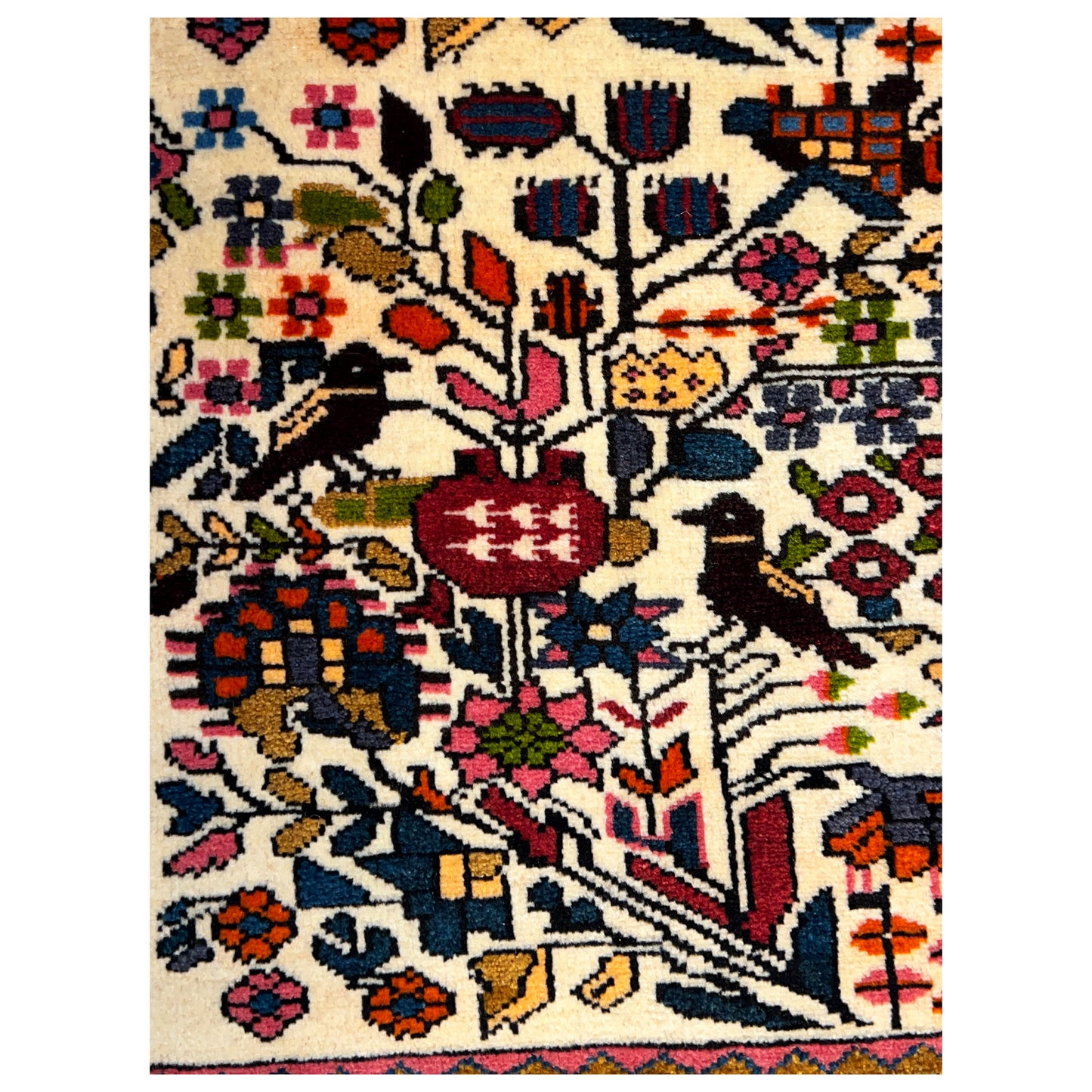 Poshti Teppich, Bunt, 99x68cm - Premium Poshti Teppich from German Carpet Shop - Just €220! Shop now at German Carpet Shop