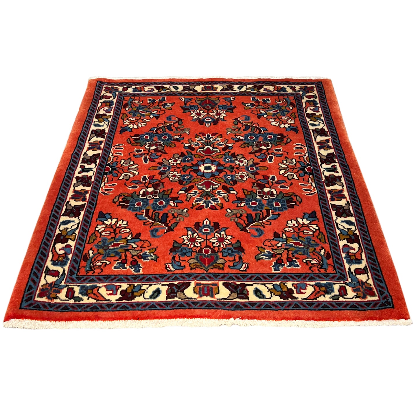 Poshti Teppich, Orange, 80x68cm - Premium Poshti Teppich from German Carpet Shop - Just €149! Shop now at German Carpet Shop