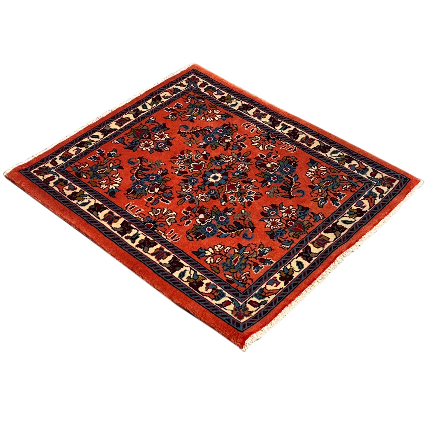 Poshti Teppich, Orange, 80x68cm - Premium Poshti Teppich from German Carpet Shop - Just €149! Shop now at German Carpet Shop