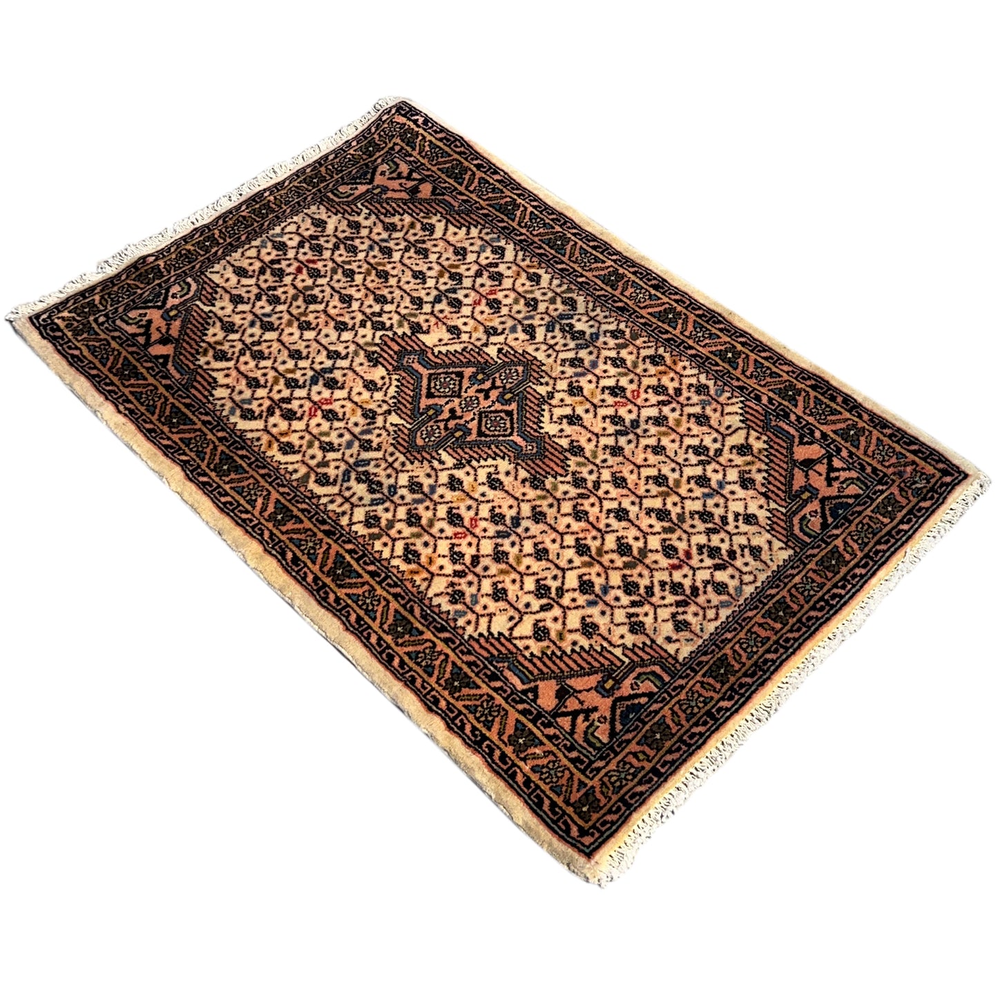 Poshti Teppich, Beige, 92x61cm - Premium Poshti Teppich from German Carpet Shop - Just €199! Shop now at German Carpet Shop