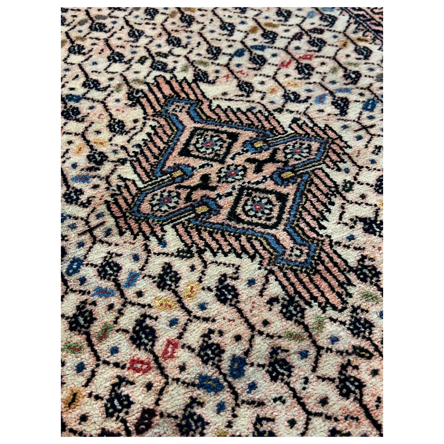 Poshti Teppich, Beige, 92x61cm - Premium Poshti Teppich from German Carpet Shop - Just €199! Shop now at German Carpet Shop