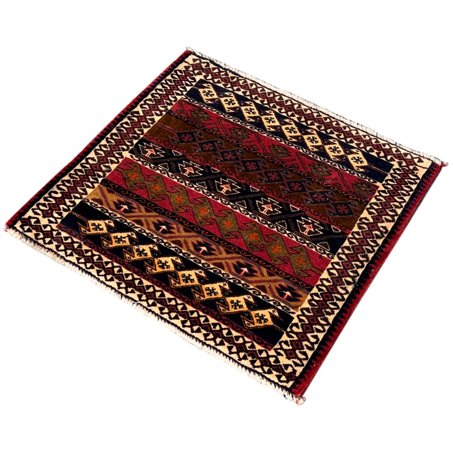 Poshti Teppich, Bunt, 56x60cm - Premium Poshti Teppich from German Carpet Shop - Just €140! Shop now at German Carpet Shop
