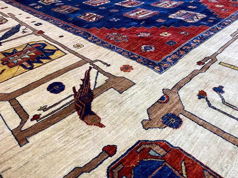 Qashqai Exklusiv Teppich - 700109 (341x251 cm) - Premium Teppich from German Carpet Shop - Just €4950! Shop now at German Carpet Shop