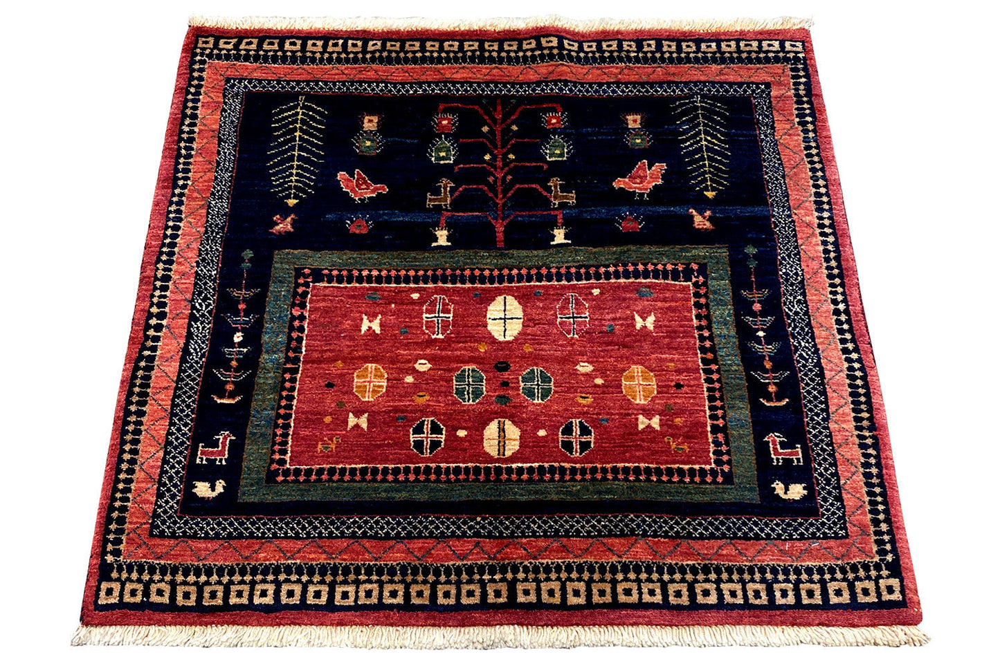 Qashqai Exklusiv 9300324 - (86x95 cm) - Premium Teppich from German Carpet Shop - Just €600! Shop now at German Carpet Shop