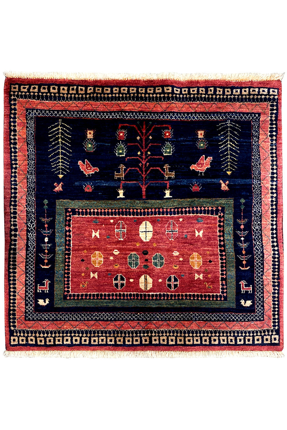 Qashqai Exklusiv 9300324 - (86x95 cm) - Premium Teppich from German Carpet Shop - Just €600! Shop now at German Carpet Shop