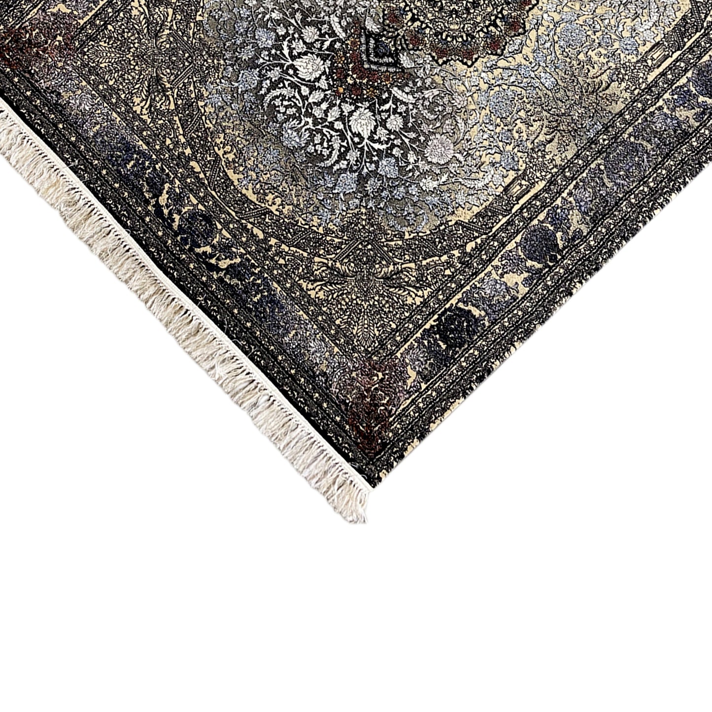 Madrid Perserteppich Polypropylen Schwarz Gold 160x230 dekorativ