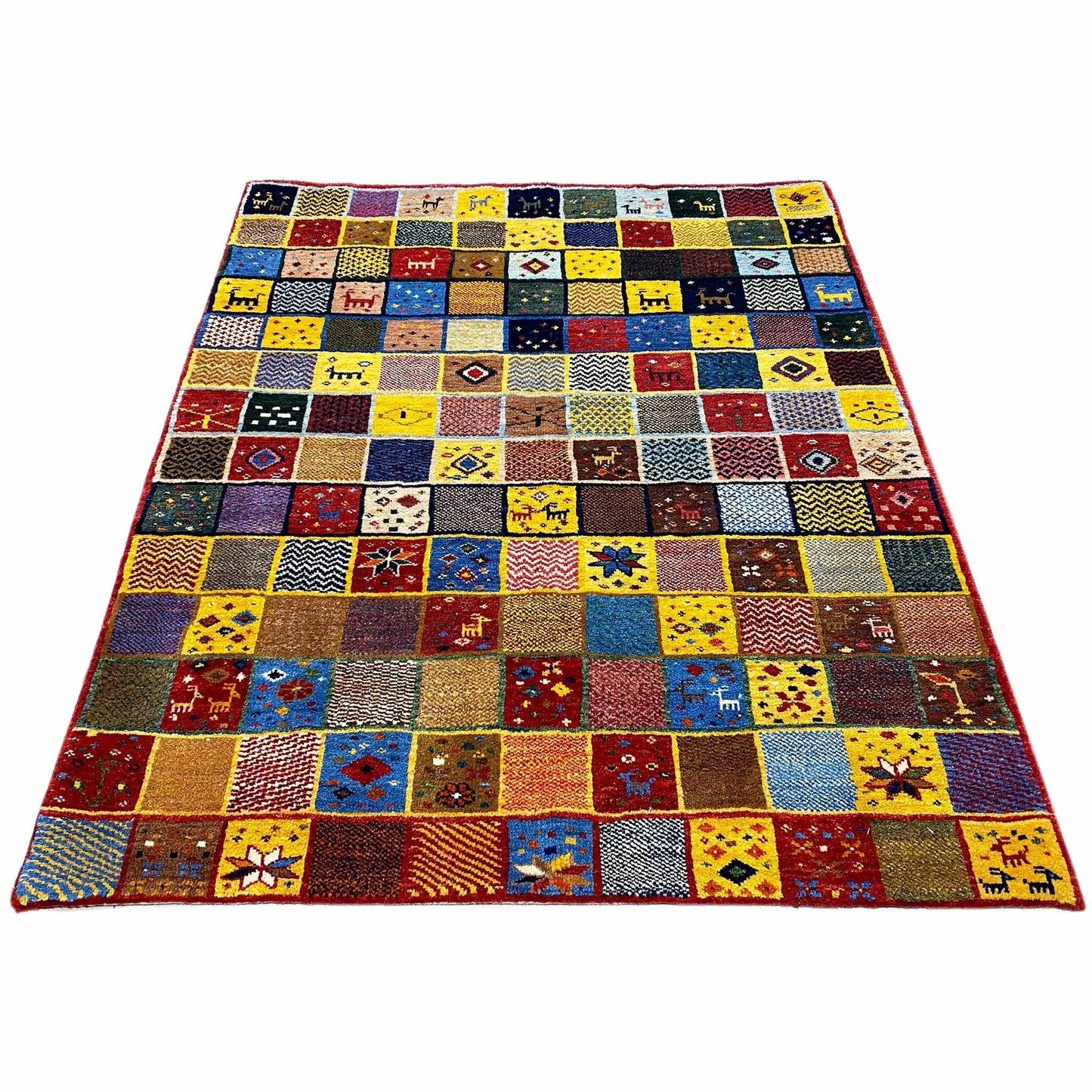 Gabbeh - (144x125 cm) - Premium Gabbeh from German Carpet Shop - Just €630! Shop now at German Carpet Shop