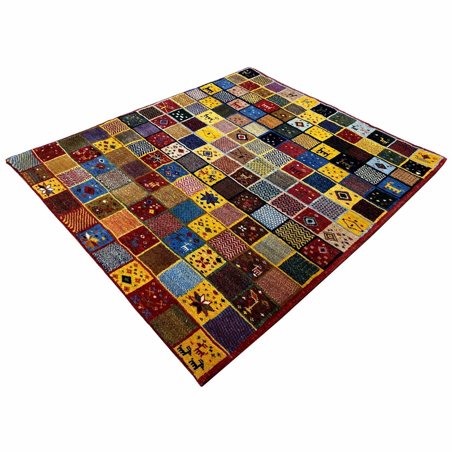 Gabbeh - (144x125 cm) - Premium Gabbeh from German Carpet Shop - Just €630! Shop now at German Carpet Shop