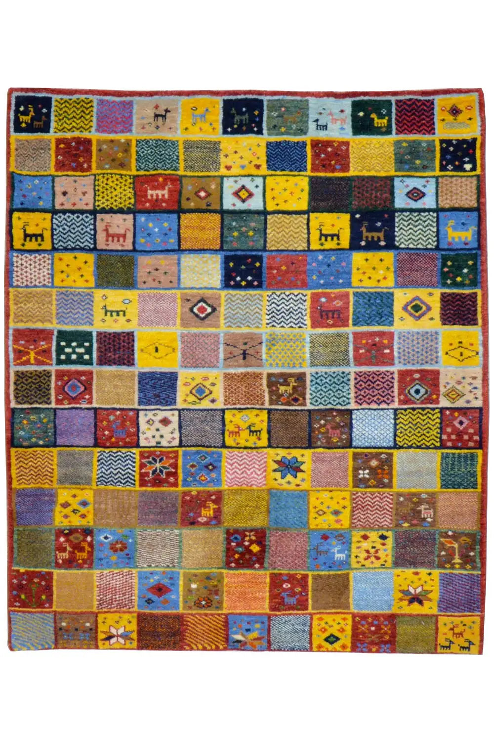 Gabbeh - (144x125 cm) - Premium Gabbeh from German Carpet Shop - Just €630! Shop now at German Carpet Shop