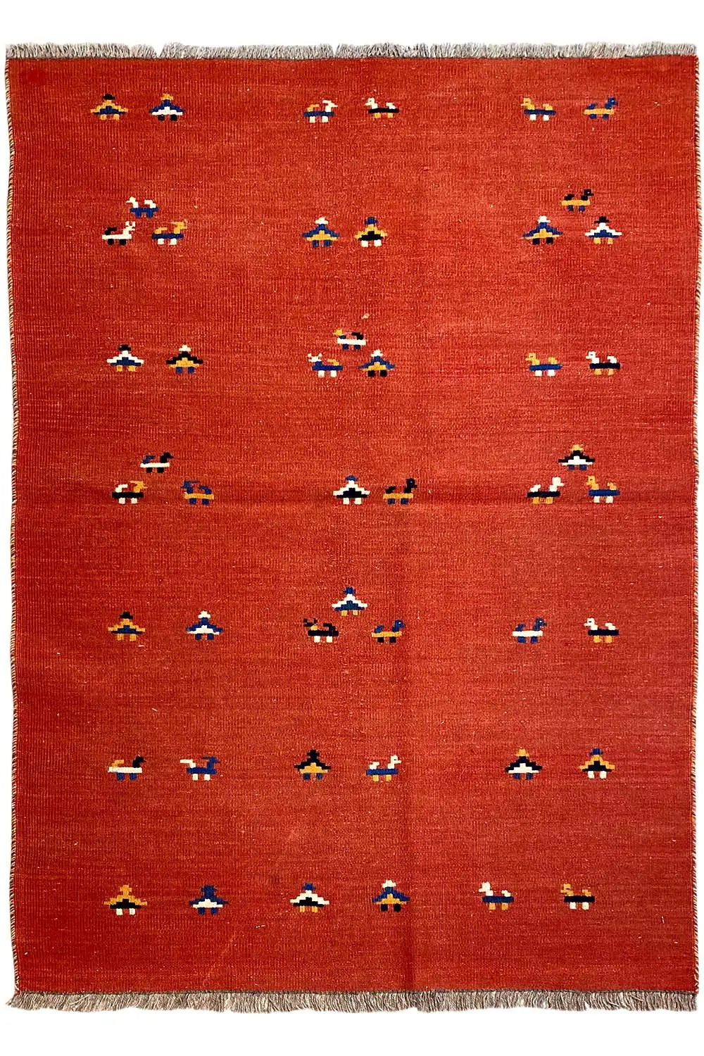 Kilim Qashqai - 2147 (155x102 cm) - Premium Kelim from German Carpet Shop - Just €142! Shop now at German Carpet Shop