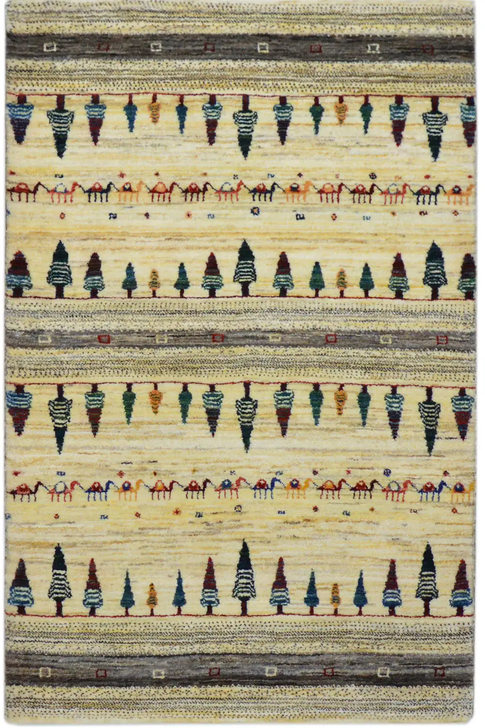 Gabbeh - (123x78 cm) - Premium Gabbeh from German Carpet Shop - Just €600! Shop now at German Carpet Shop