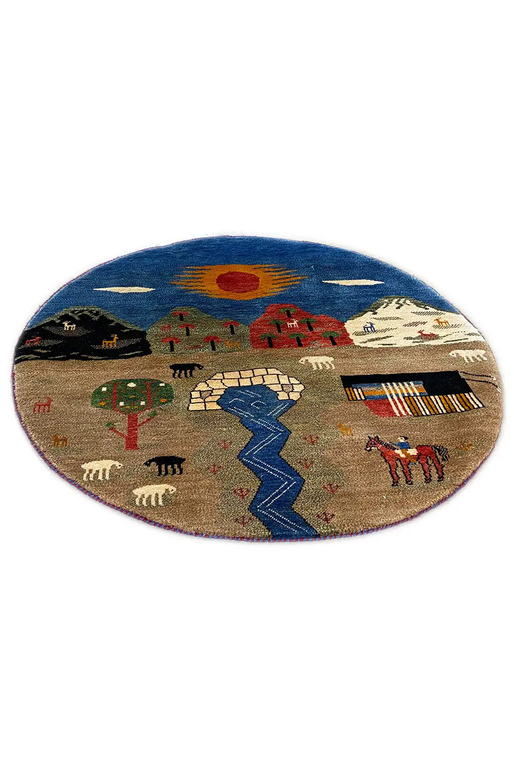 Gabbeh - (103x103 cm) - Premium Gabbeh from German Carpet Shop - Just €450! Shop now at German Carpet Shop