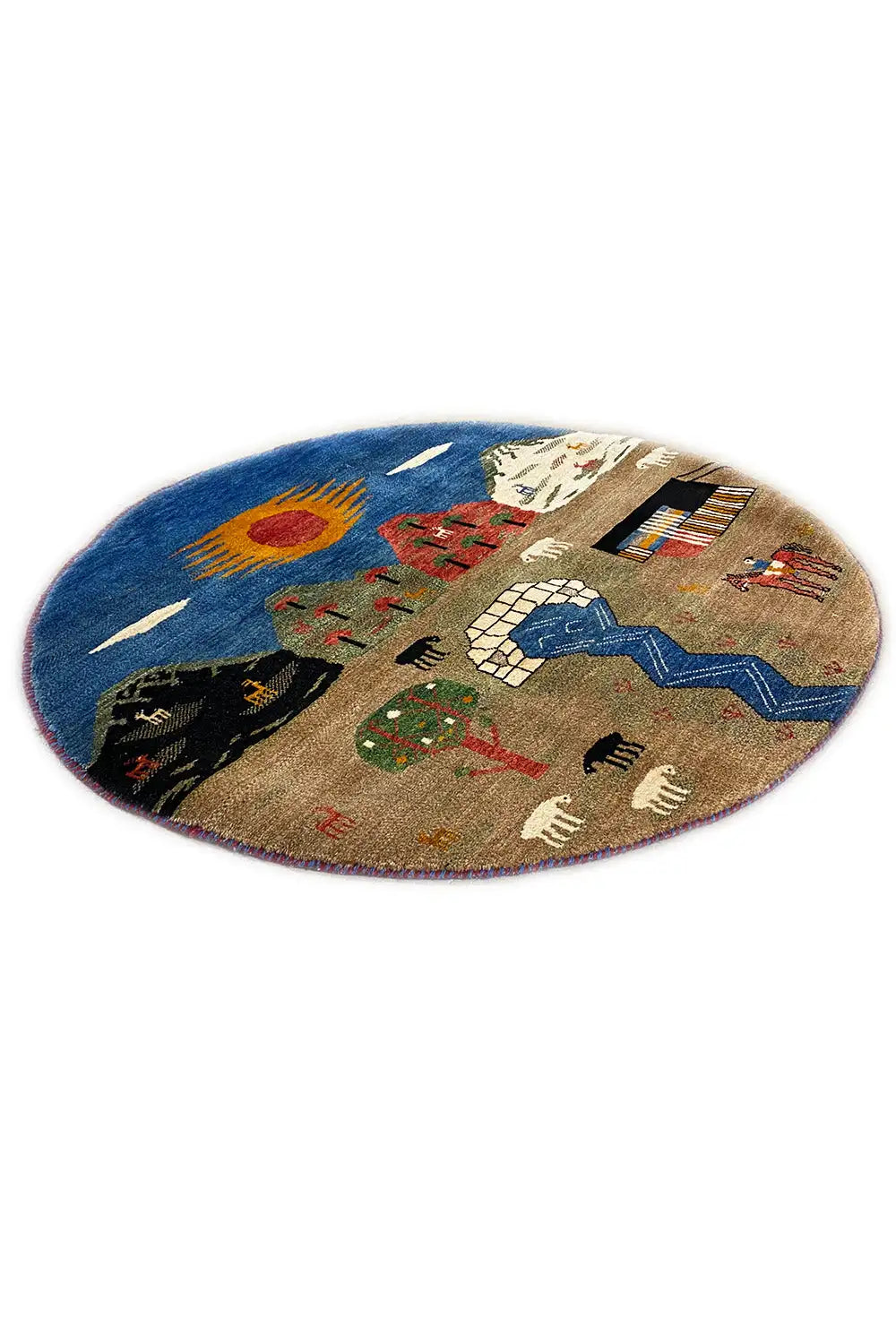 Gabbeh - (103x103 cm) - Premium Gabbeh from German Carpet Shop - Just €450! Shop now at German Carpet Shop