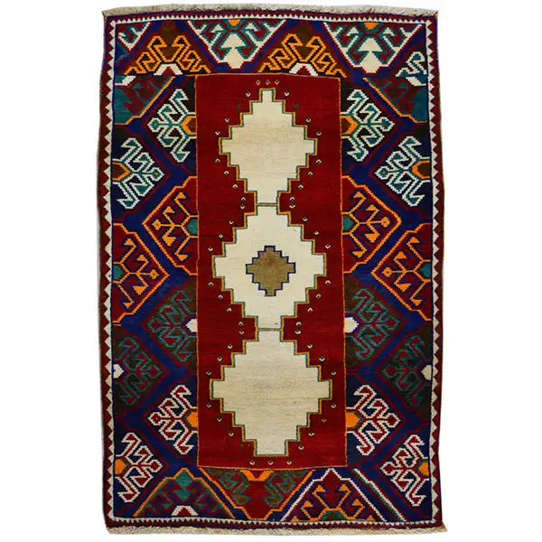 Löwen Gabbeh Teppich - 3498955814 (179x106 cm) - Premium Löwen Gabbeh from German Carpet Shop - Just €500! Shop now at German Carpet Shop