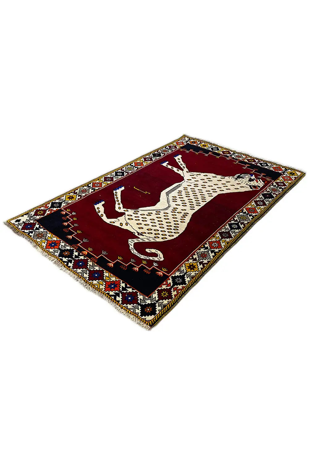 Löwen Gabbeh - 3548955845 (193x125 cm) - Premium Löwen Gabbeh from German Carpet Shop - Just €580! Shop now at German Carpet Shop