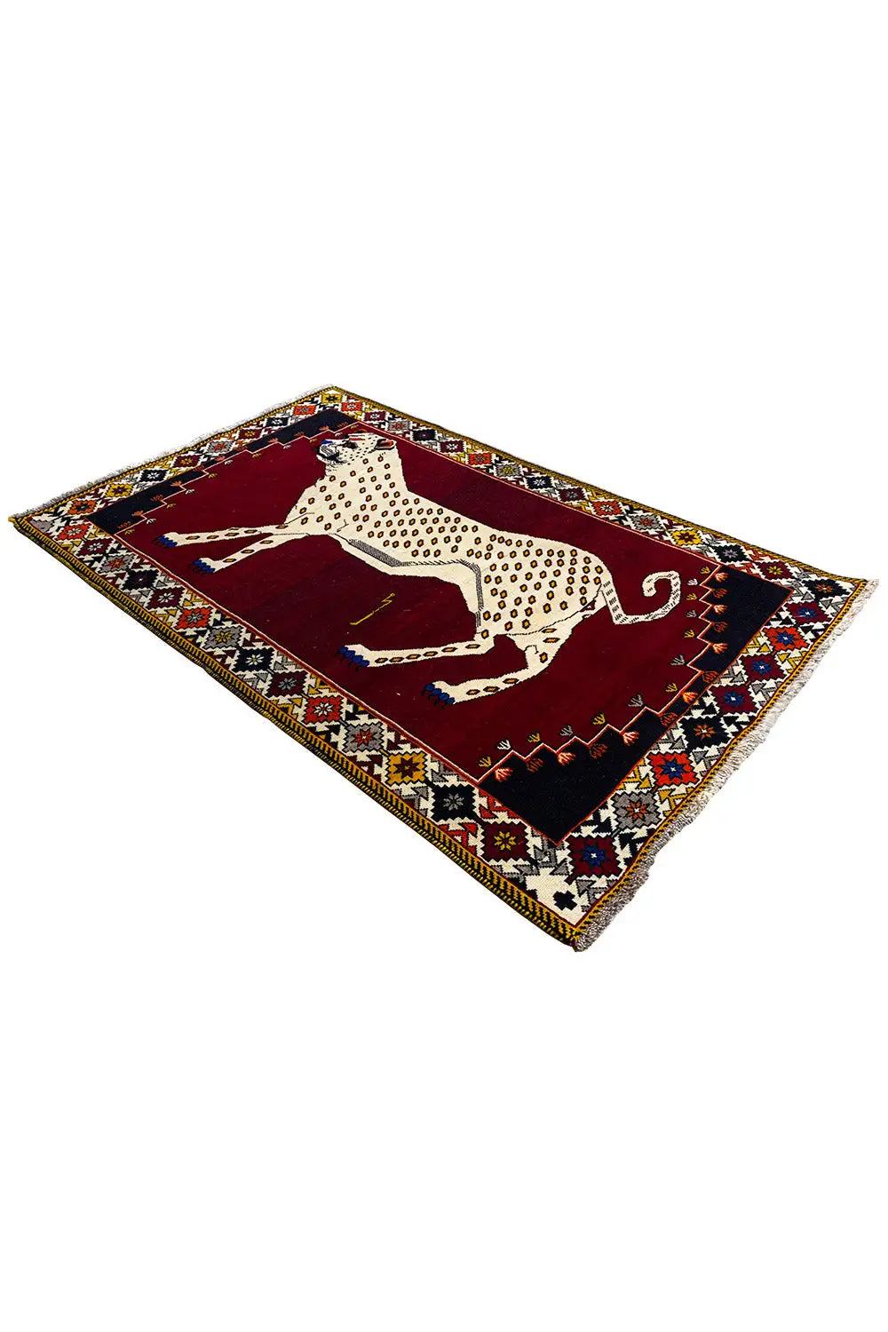 Löwen Gabbeh - 3548955845 (193x125 cm) - Premium Löwen Gabbeh from German Carpet Shop - Just €580! Shop now at German Carpet Shop