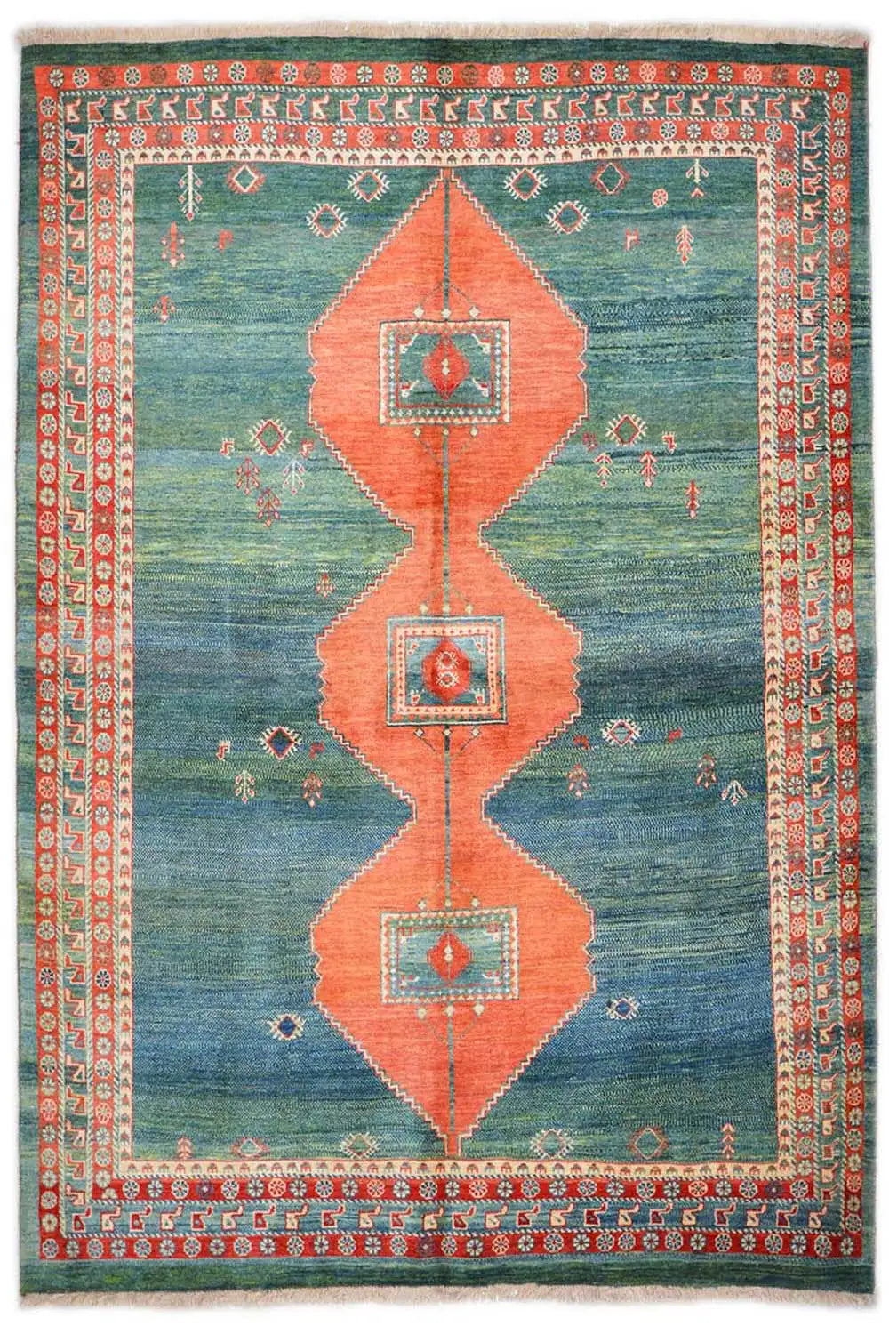 Yalameh Kooh Sabz Teppich - 6267 (244x176 cm) - Premium Teppich from German Carpet Shop - Just €999! Shop now at German Carpet Shop