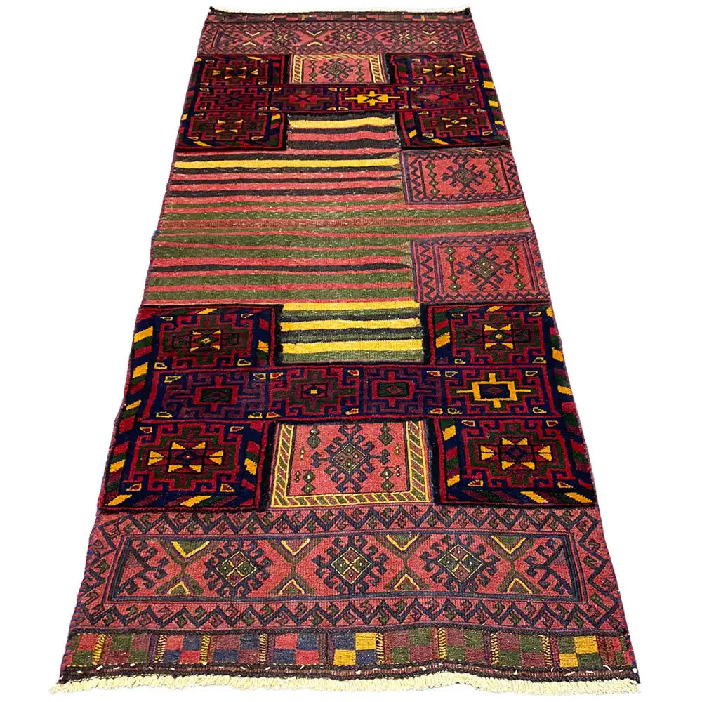 Kelim - Bakhtiari (248x97 cm) - German Carpet Shop