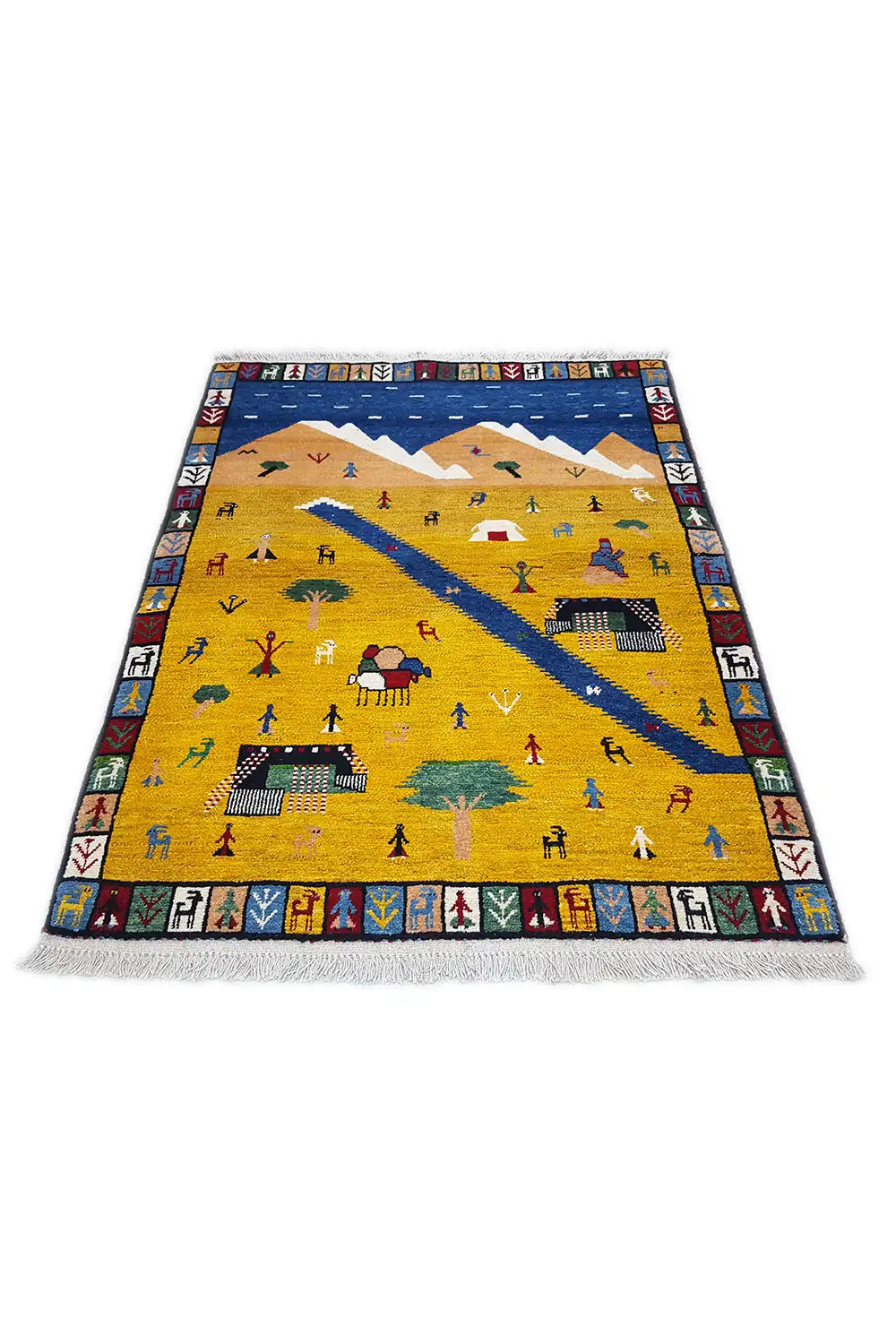 Gabbeh - Lori (143x103 cm) - Premium Teppich from German Carpet Shop - Just €500! Shop now at German Carpet Shop