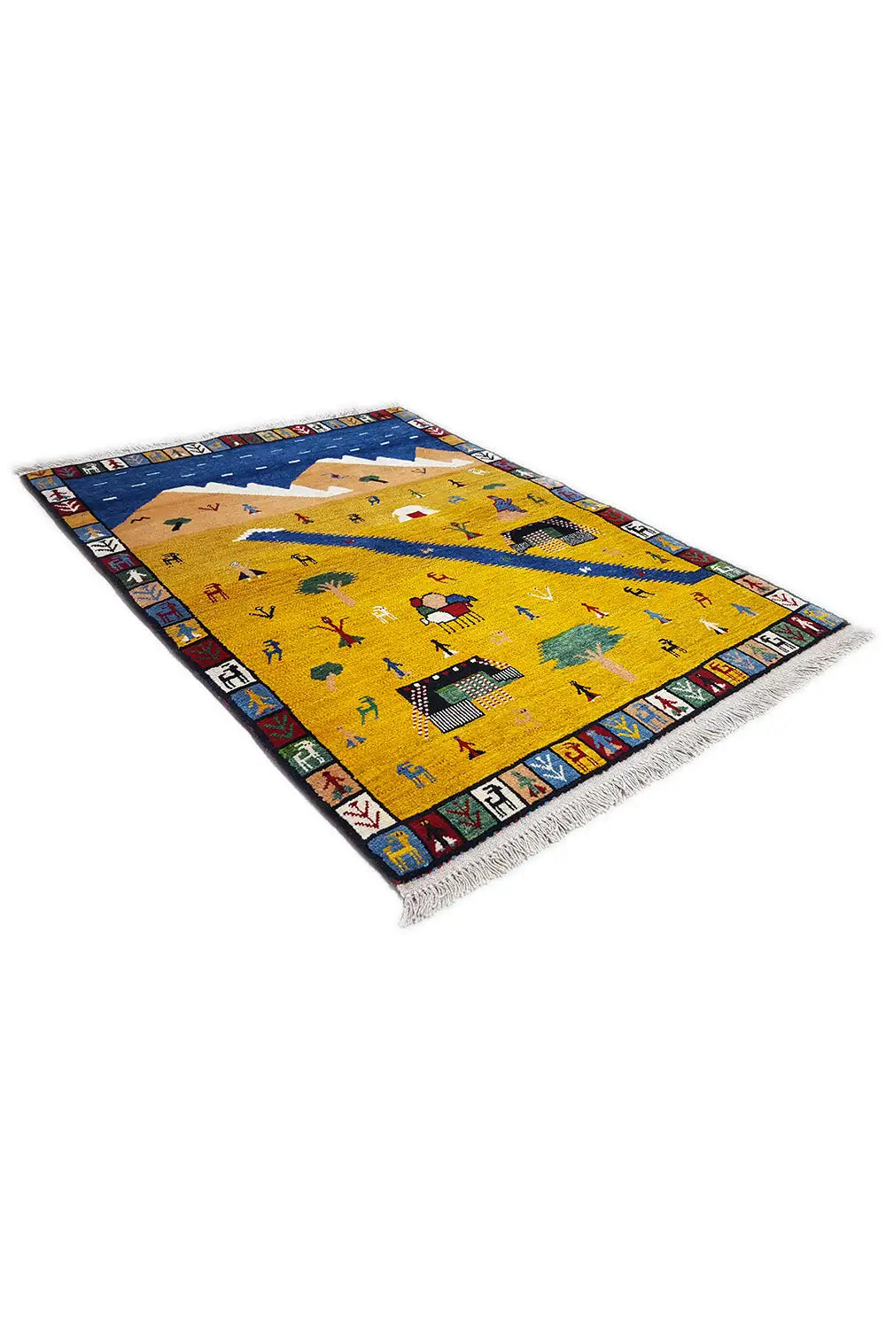 Gabbeh - Lori (143x103 cm) - Premium Teppich from German Carpet Shop - Just €500! Shop now at German Carpet Shop