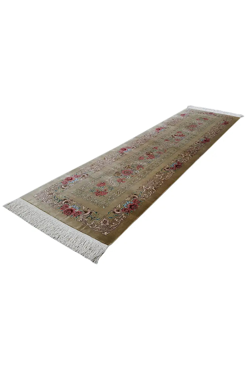 Ghom Seide Teppich - 904736 (195x53 cm) - Premium Teppich from German Carpet Shop - Just €6250! Shop now at German Carpet Shop
