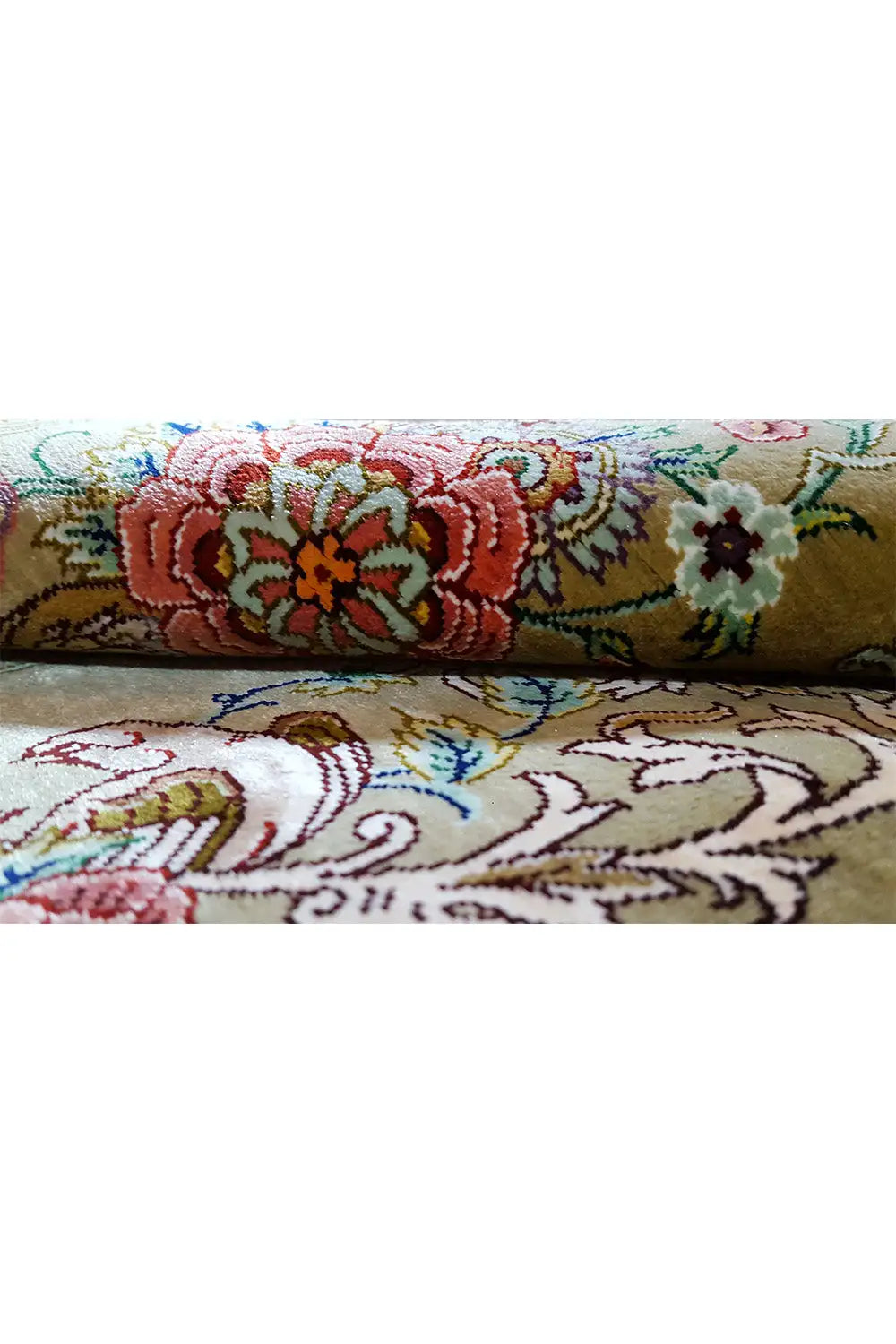 Ghom Seide Teppich - 904736 (195x53 cm) - Premium Teppich from German Carpet Shop - Just €6250! Shop now at German Carpet Shop